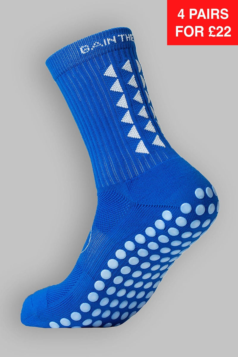 New 6 Pairs of Gain the Edge 2.0 Mid Calf Grip Socks Black Size
