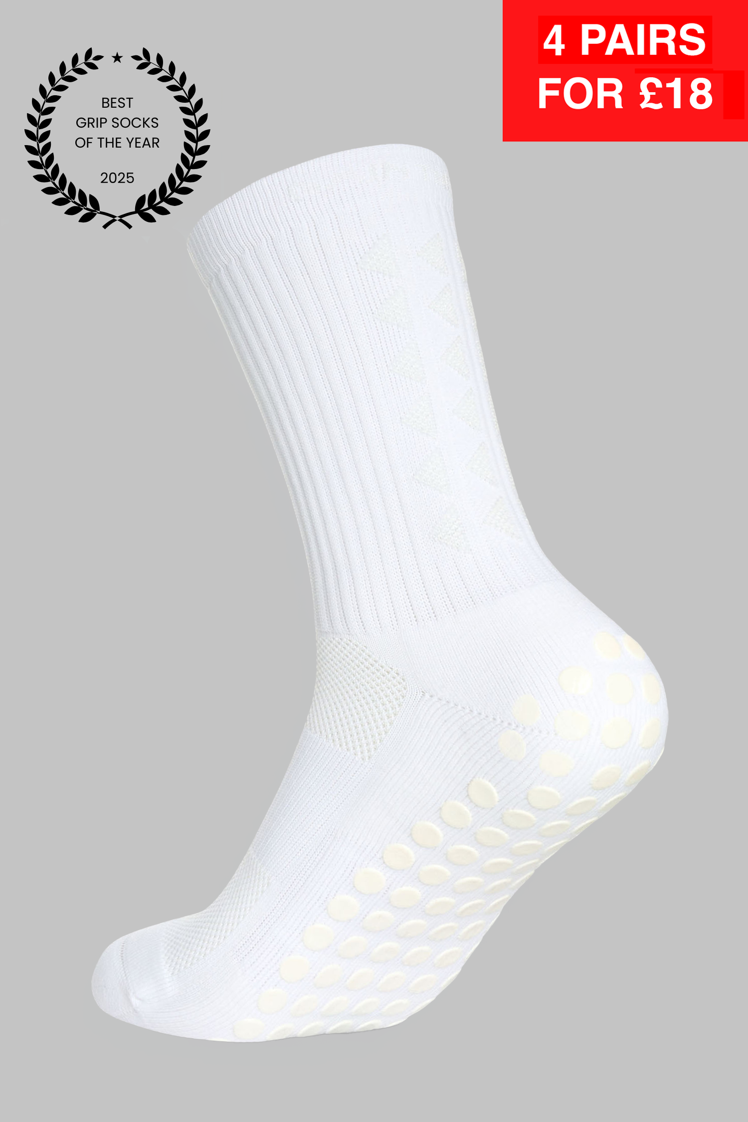 GRIP SOCKS 3.0 midcalf length - WHITEOUT EDITION