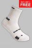 Running Socks Quarter Length - White - Gain The Edge Official