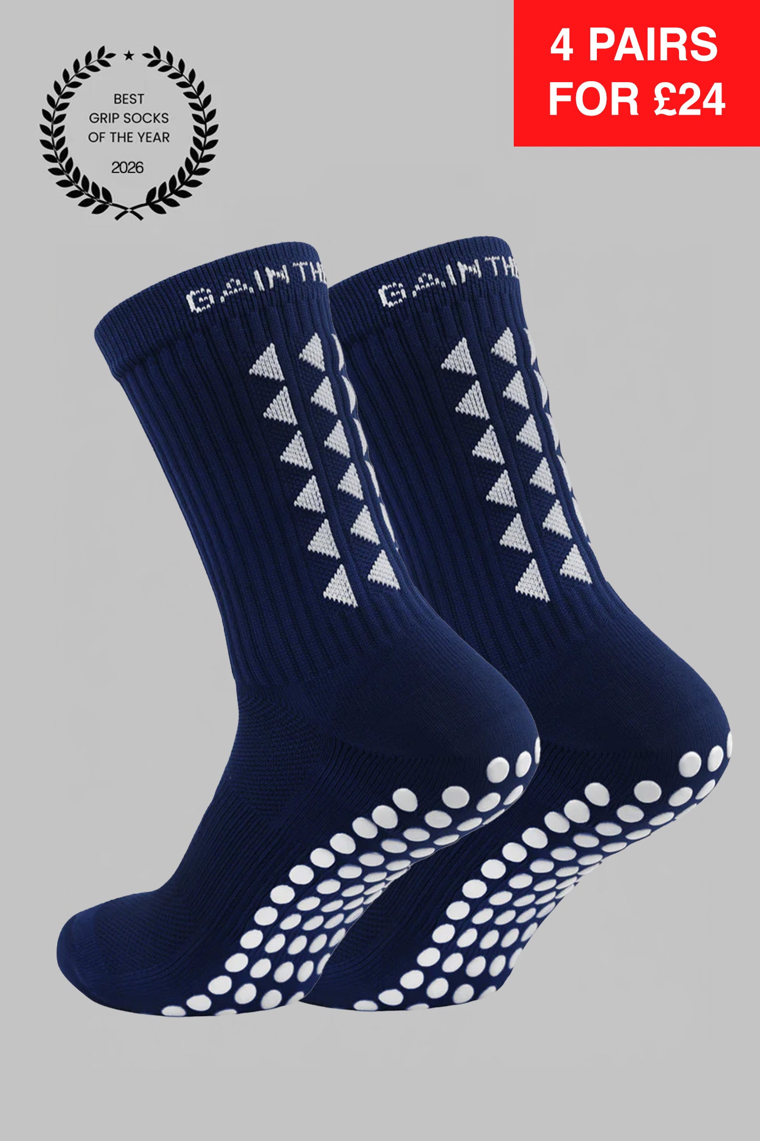 GRIP SOCKS 3.0  MidCalf Length - Navy Blue
