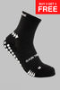 Grip Running Socks Quarter Length - Black - Gain The Edge Official