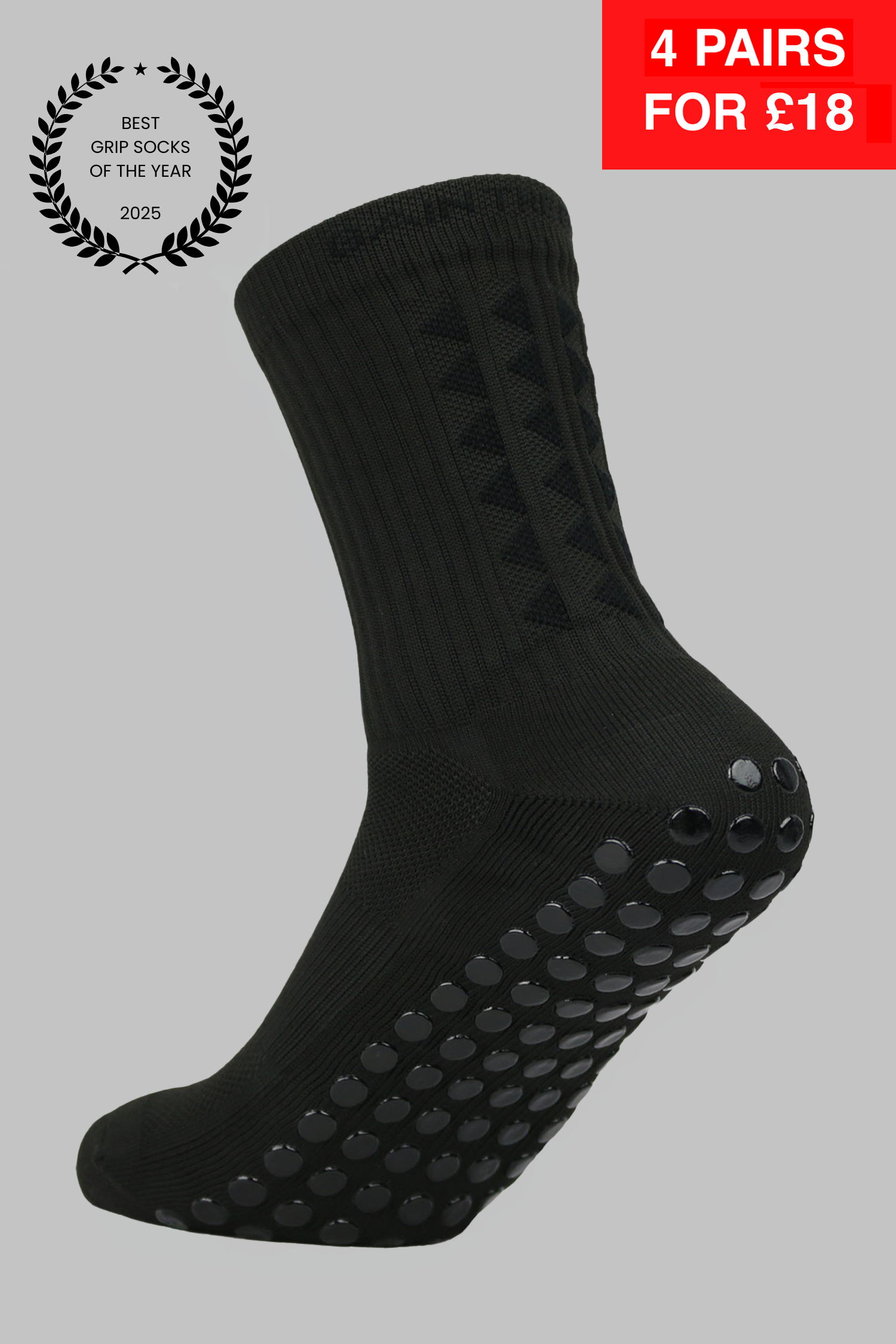 GRIP SOCKS 3.0 midcalf length - BLACKOUT EDITION