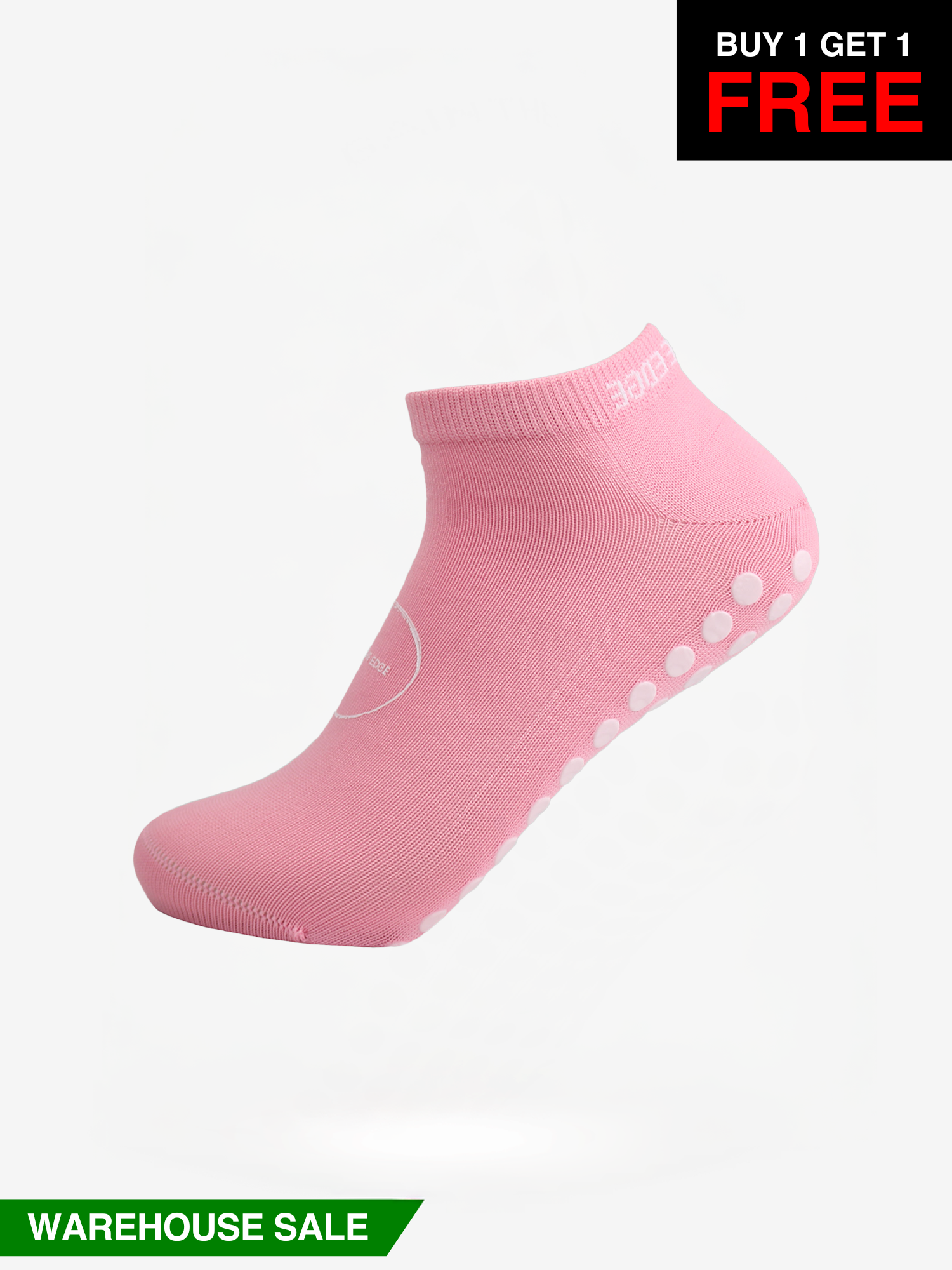 Ankle Grip Socks - Pink - WAREHOUSE SALE BUY 1 GET 1 FREE - Gain The Edge Official