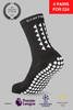 GRIP SOCKS 3.0 MidCalf Length - Black - Gain The Edge Official