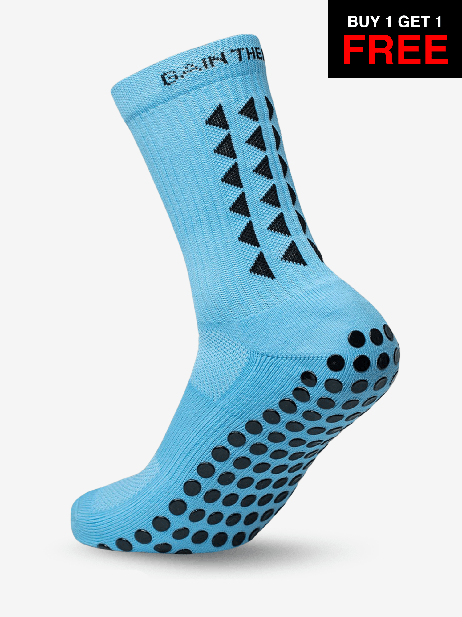 GRIP SOCKS 3.0  MidCalf Length - Light Blue - BF SALE - Gain The Edge Official