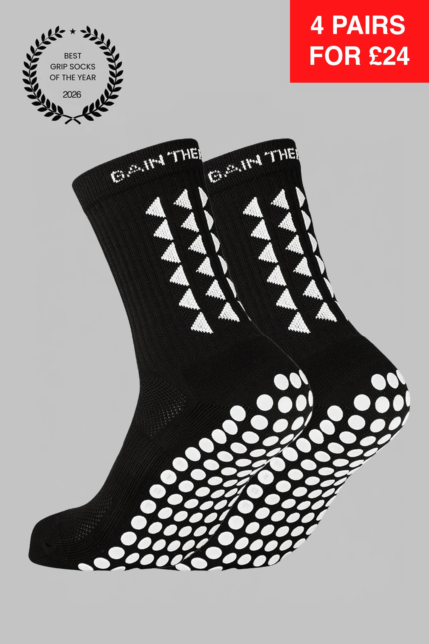 GRIP SOCKS 3.0 MidCalf Length - Black