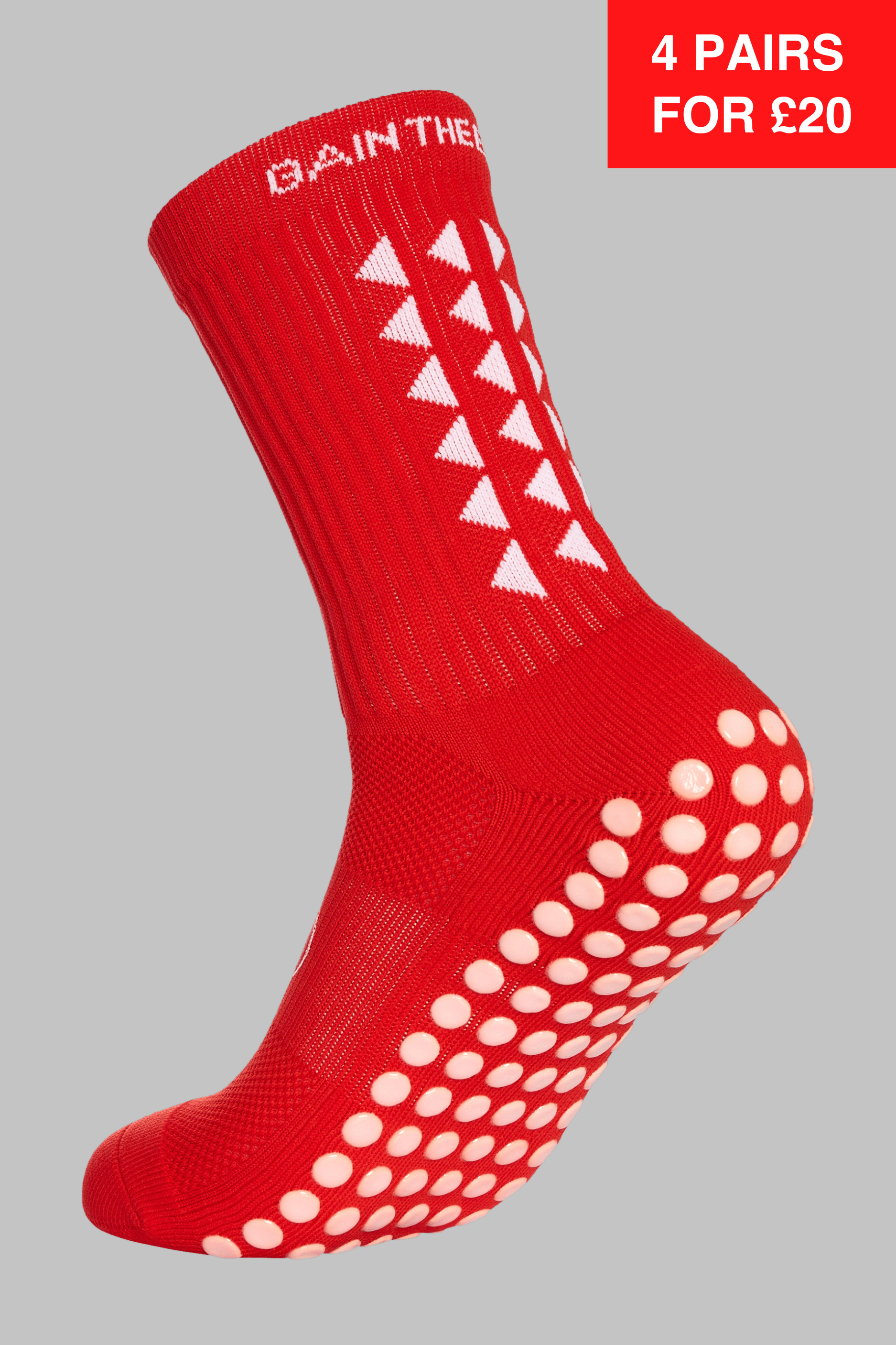 GRIP SOCKS 2.0  MidCalf Length - Red