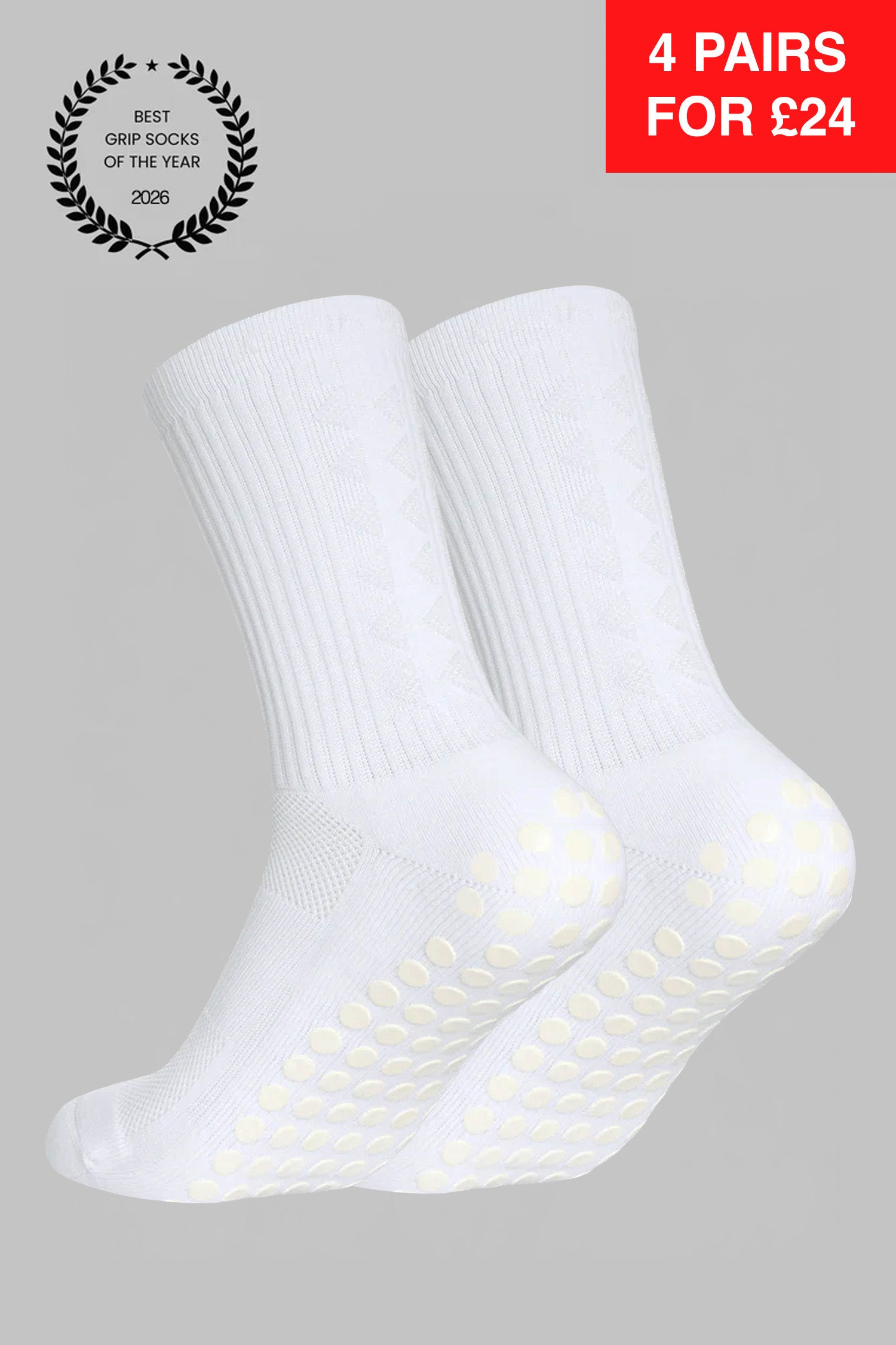 GRIP SOCKS 3.0 midcalf length - WHITEOUT EDITION