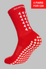 GRIP SOCKS 2.0  MidCalf Length - Red - Gain The Edge Official