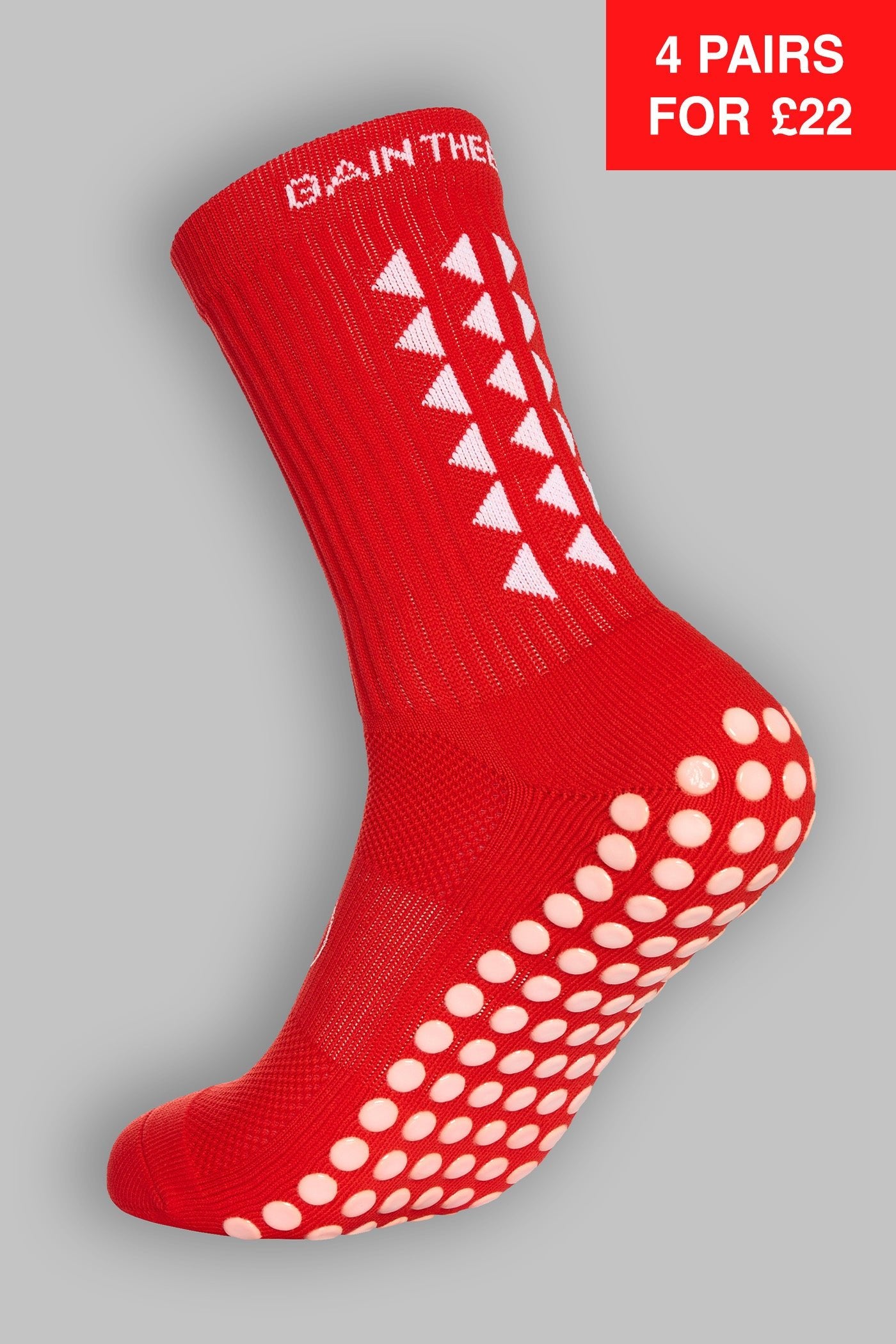 GRIP SOCKS 2.0  MidCalf Length - Red