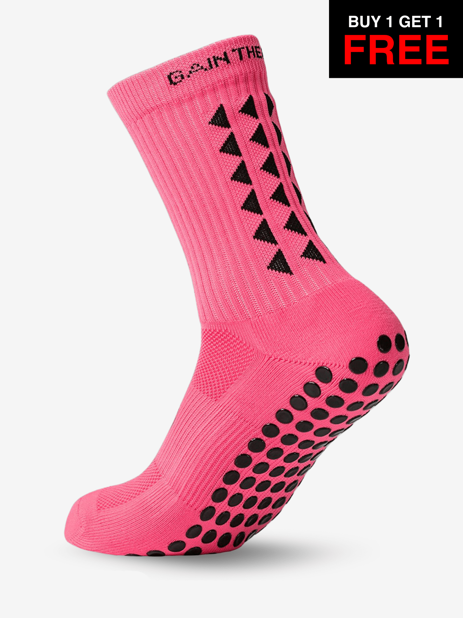 GRIP SOCKS 3.0  MidCalf Length - Pink - BF SALE - Gain The Edge Official