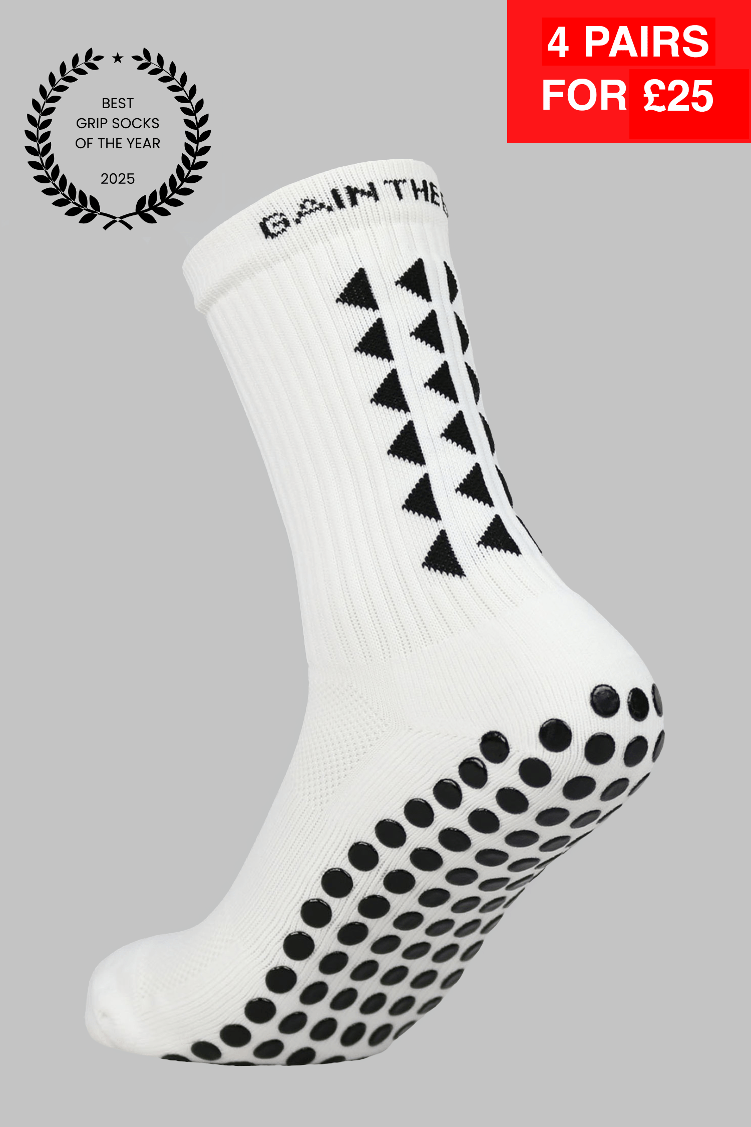GRIP SOCKS 3.0  MidCalf Length - White