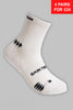 Running Socks Quarter Length - White - Gain The Edge Official