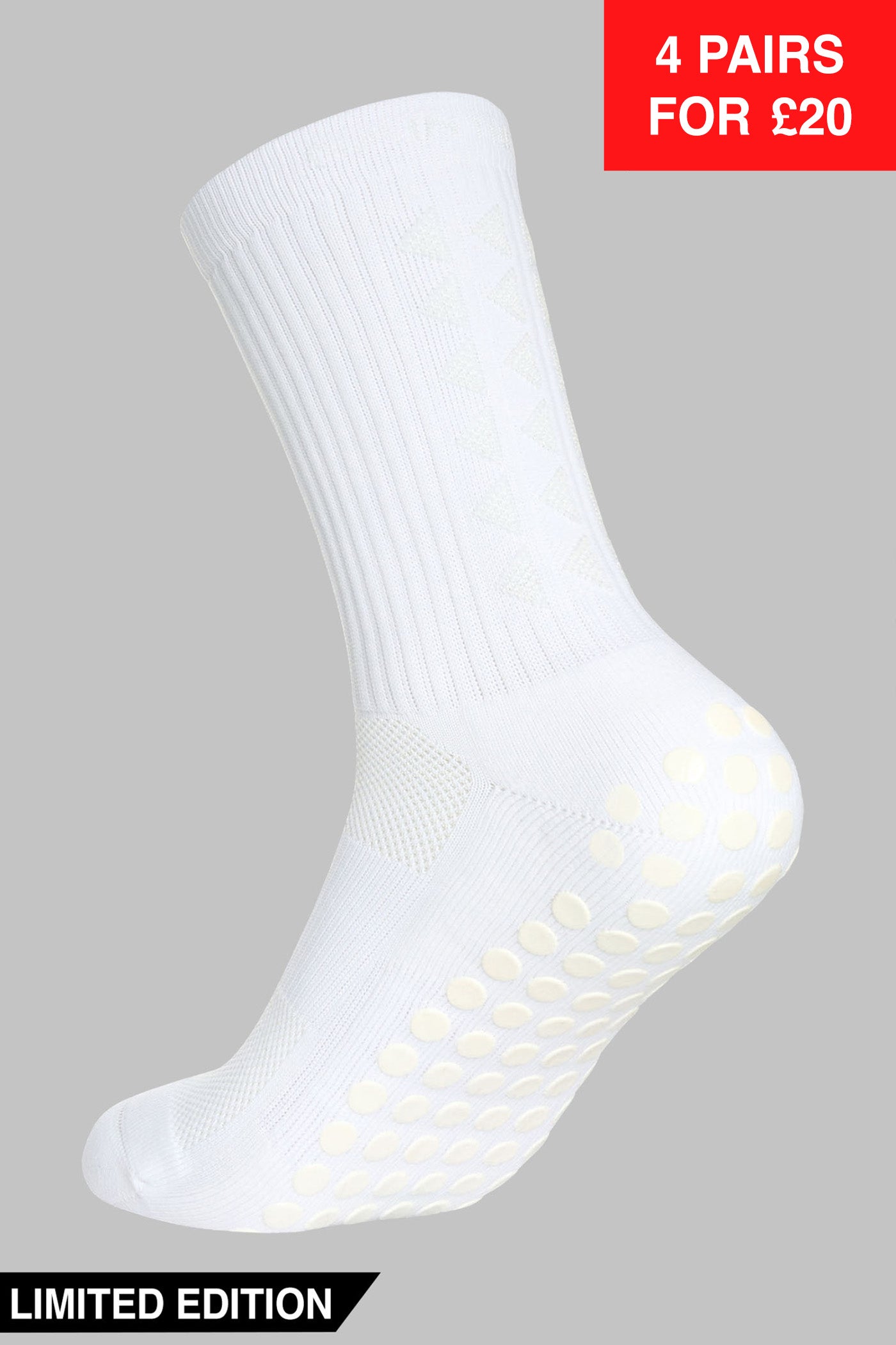 GRIP SOCKS 2.0 midcalf length - WHITEOUT EDITION