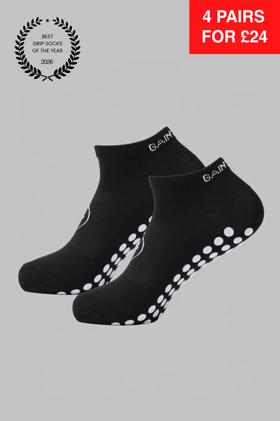 Ankle Grip Socks - Black