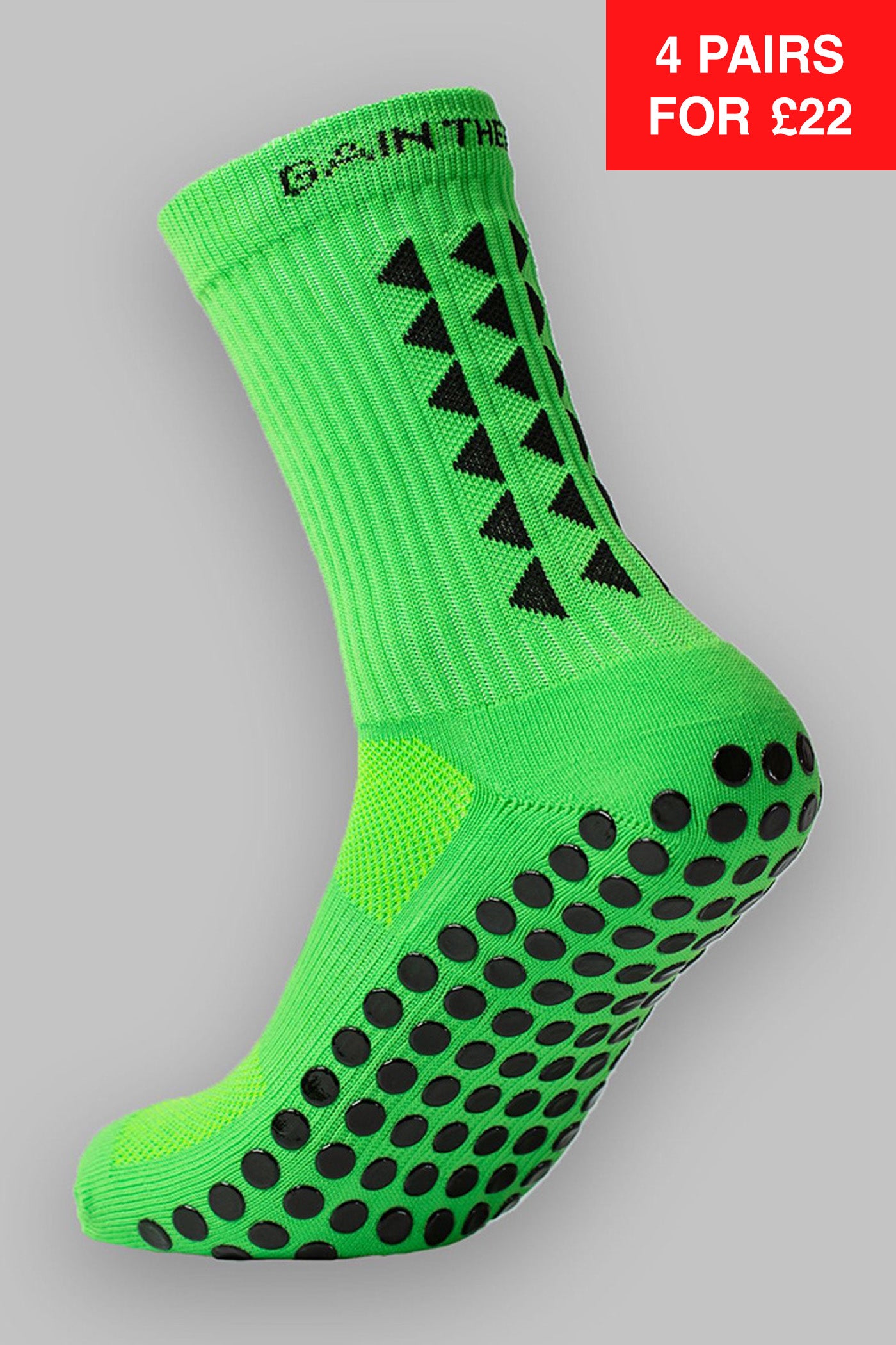 GRIP SOCKS 2.0  MidCalf Length - Green - Gain The Edge Official