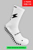 SPEED GRIP SOCKS MIDCALF LENGTH - WHITE - Gain The Edge Official