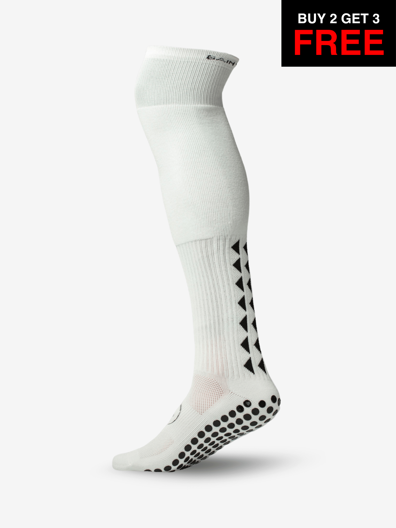 GRIP SOCKS 2.0  Full Length - White - SALE BUY 2 GET 3 FREE - Gain The Edge Official