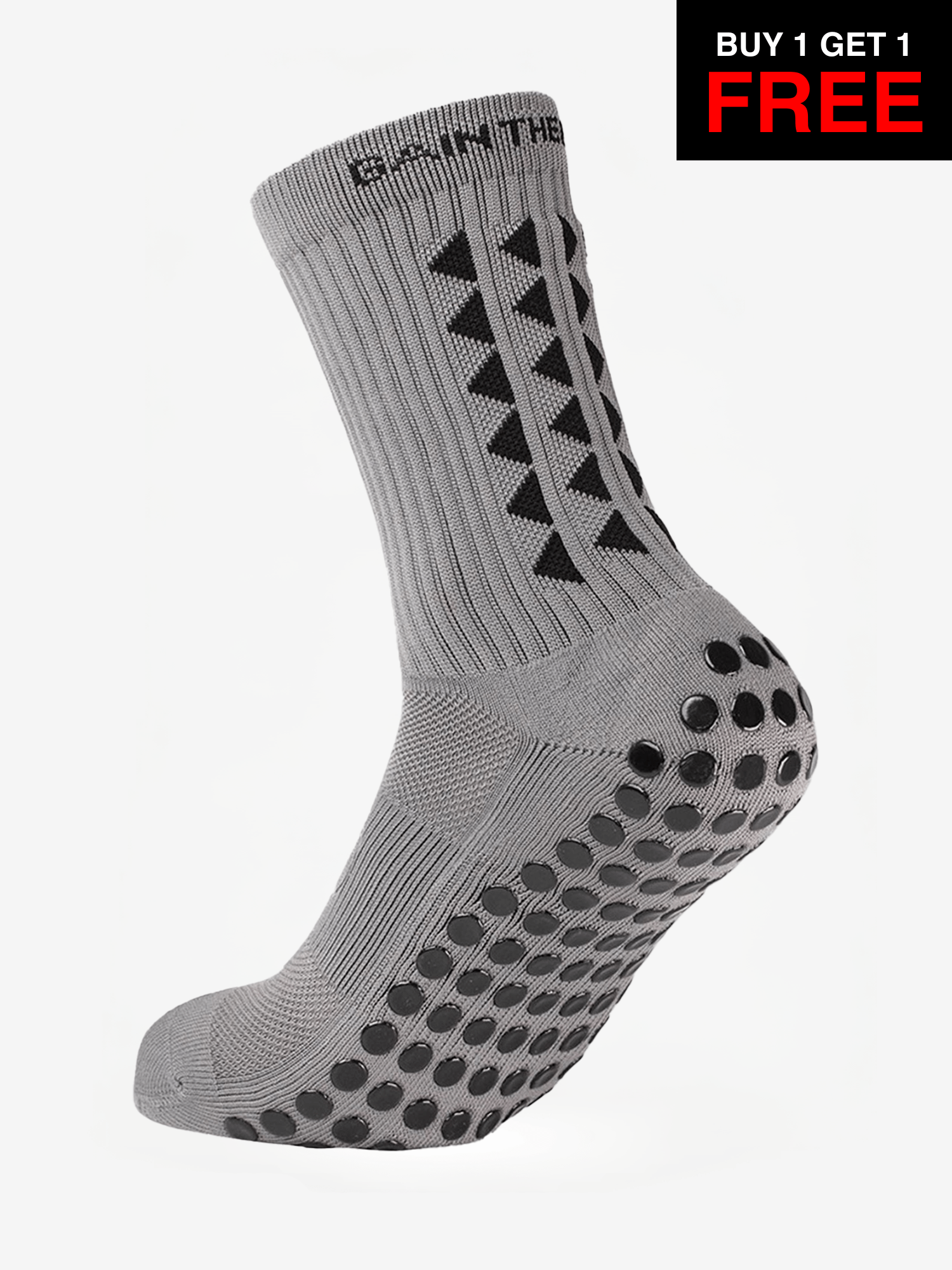 GRIP SOCKS 3.0  MidCalf Length - Grey - BF SALE - Gain The Edge Official