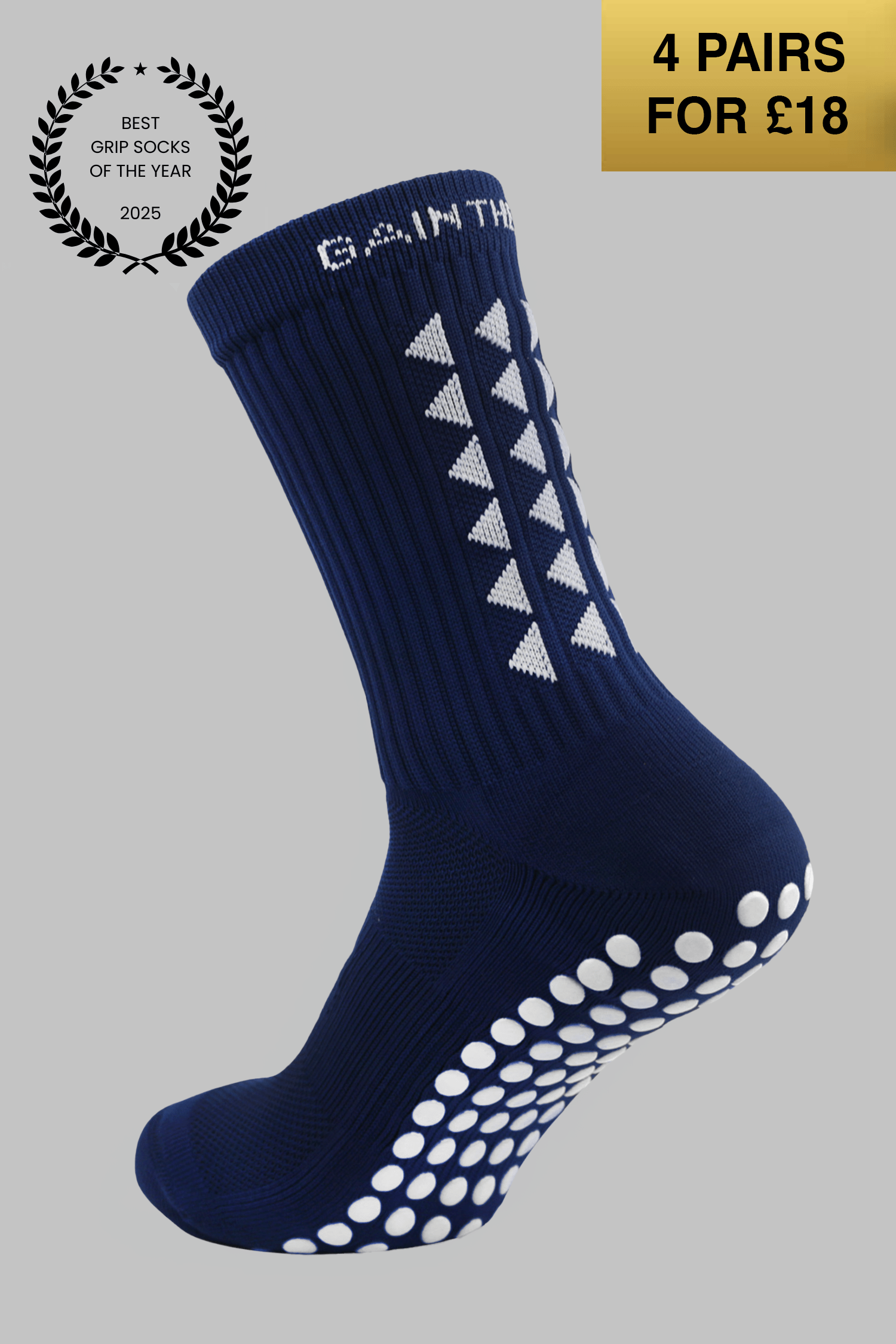 VIP GRIP SOCKS 3.0  MidCalf Length - Navy Blue - Gain The Edge Official