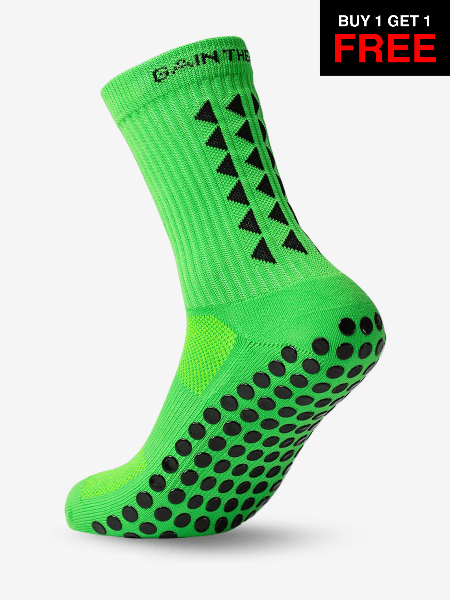 GRIP SOCKS 3.0  MidCalf Length - Green - BF SALE - Gain The Edge Official
