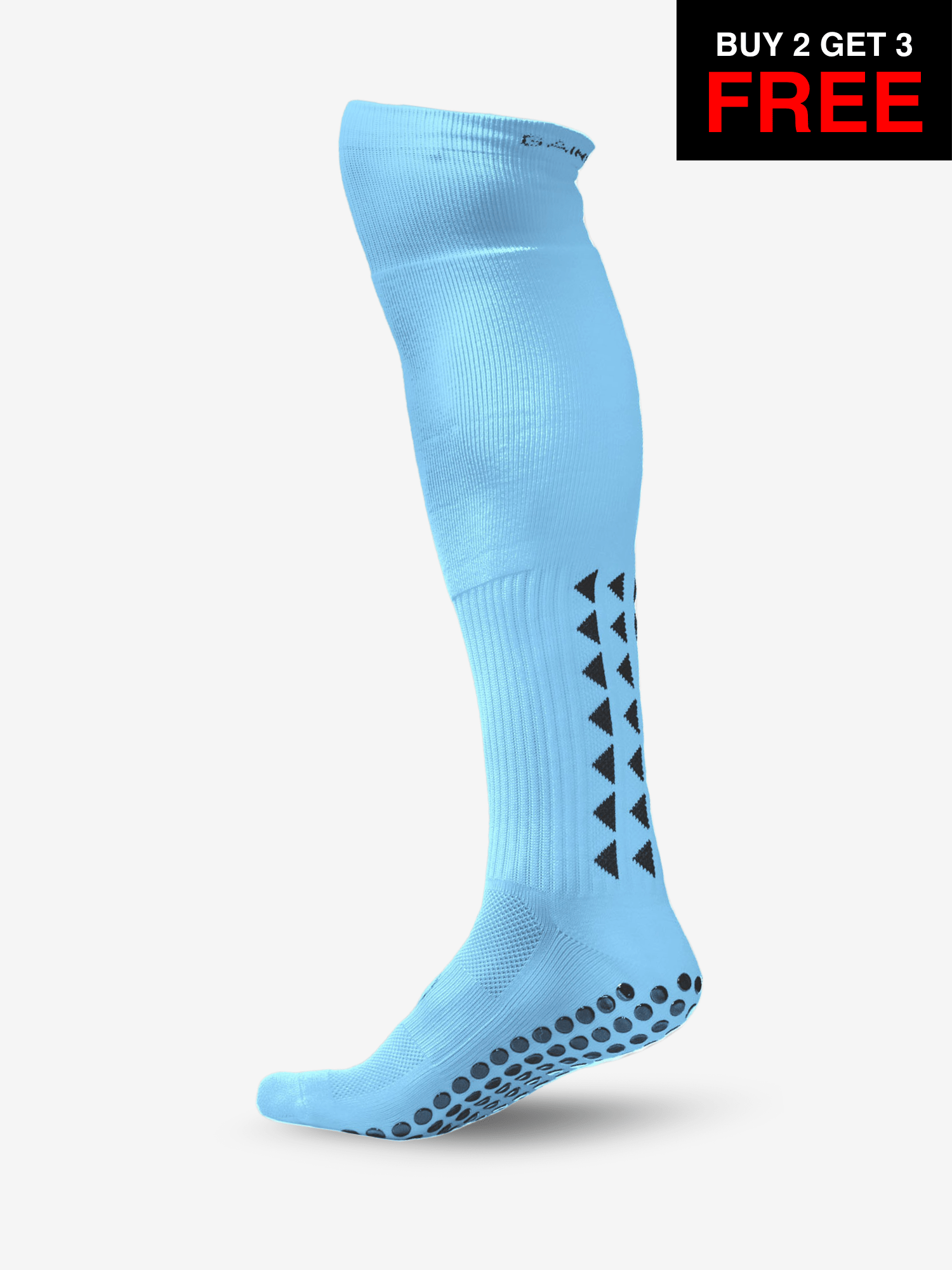 GRIP SOCKS 2.0  Full Length - Light Blue  - SALE BUY 2 GET 3 FREE - Gain The Edge Official