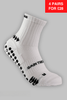 Grip Running Socks Quarter Length - White - Gain The Edge Official