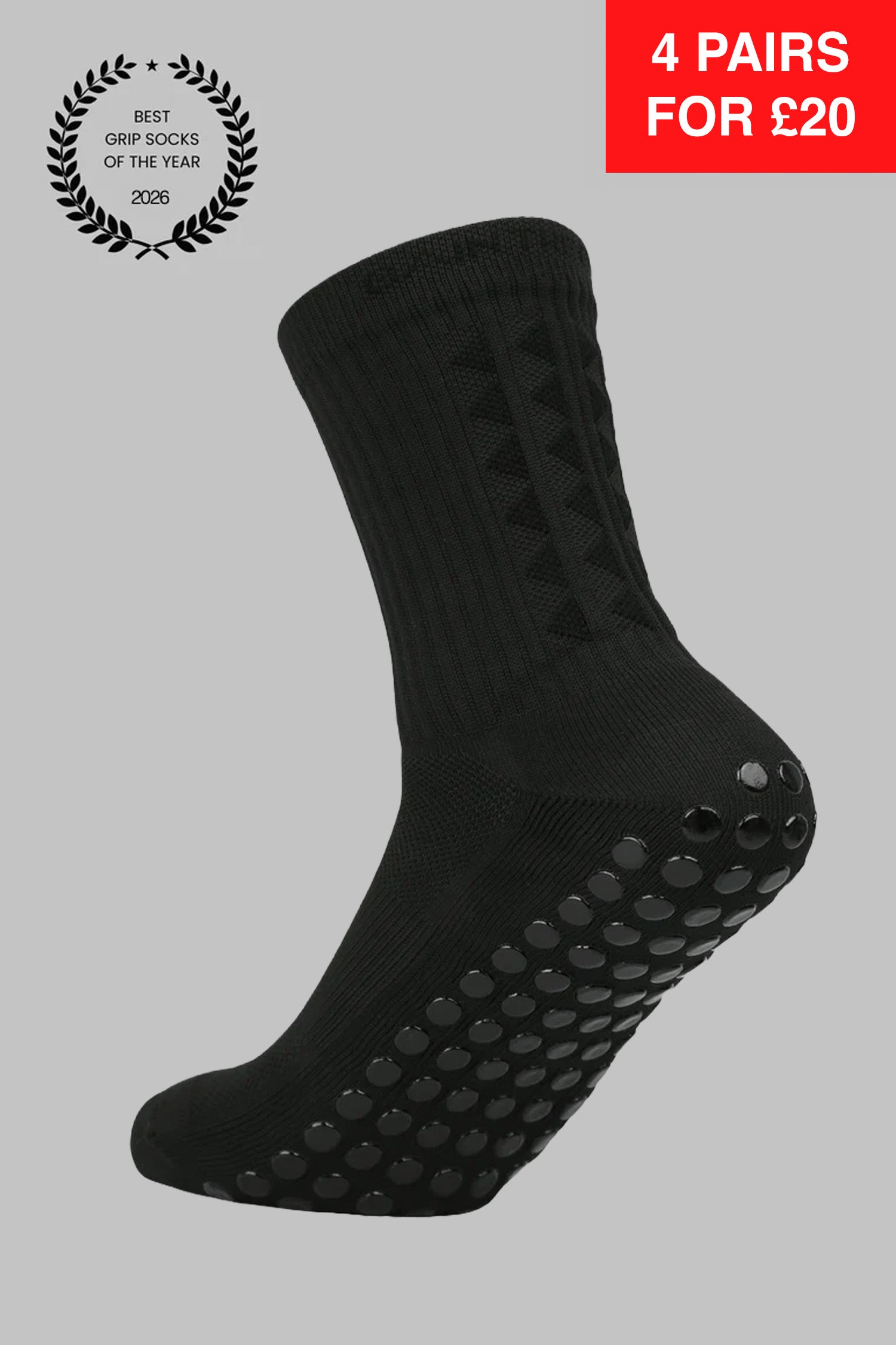 GRIP SOCKS 3.0 midcalf length - BLACKOUT EDITION