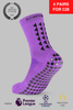 GRIP SOCKS 3.0  MidCalf Length - Purple - Gain The Edge Official