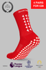 GRIP SOCKS 3.0  MidCalf Length - Red - Gain The Edge Official