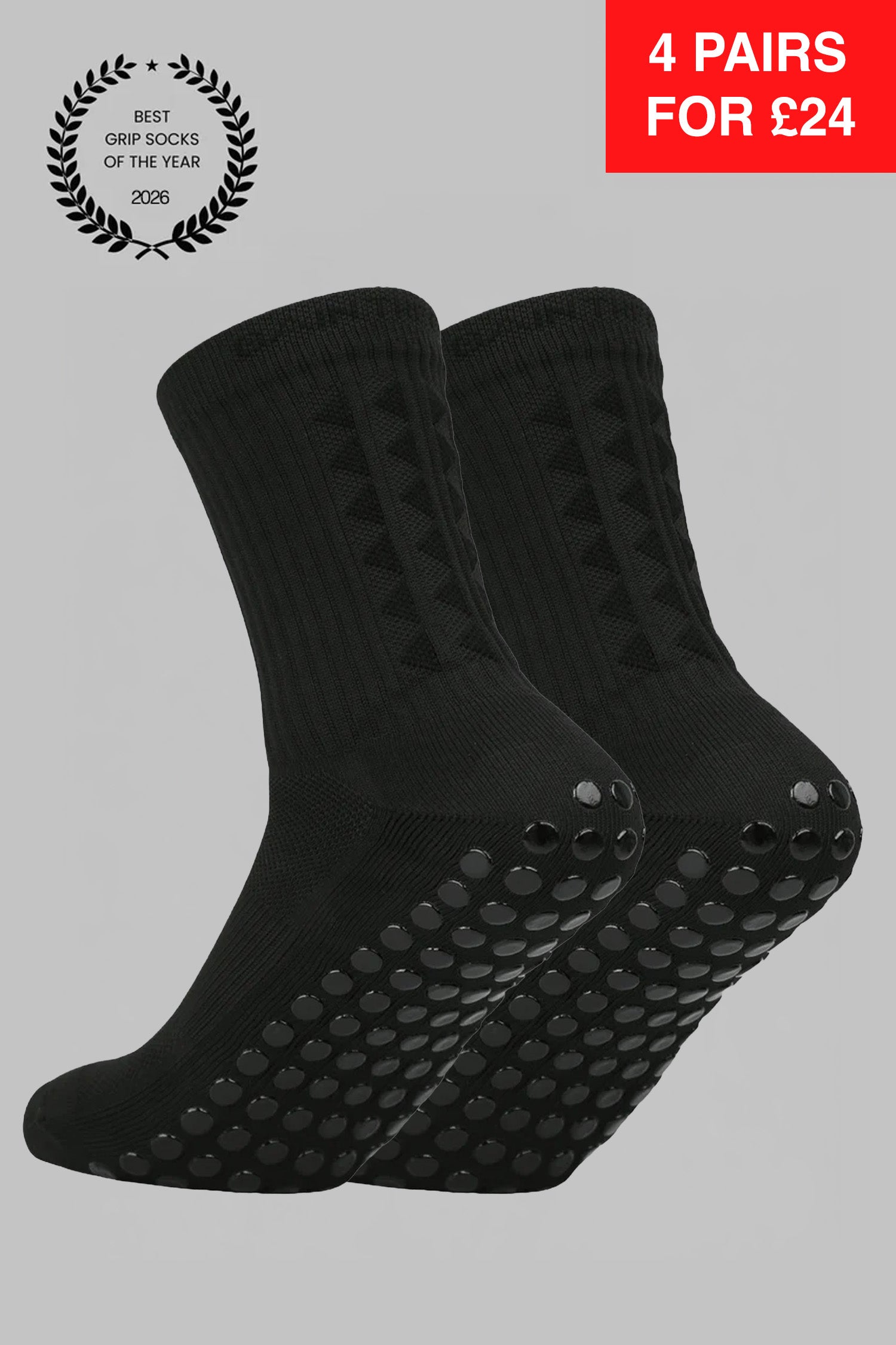 GRIP SOCKS 3.0 midcalf length - BLACKOUT EDITION