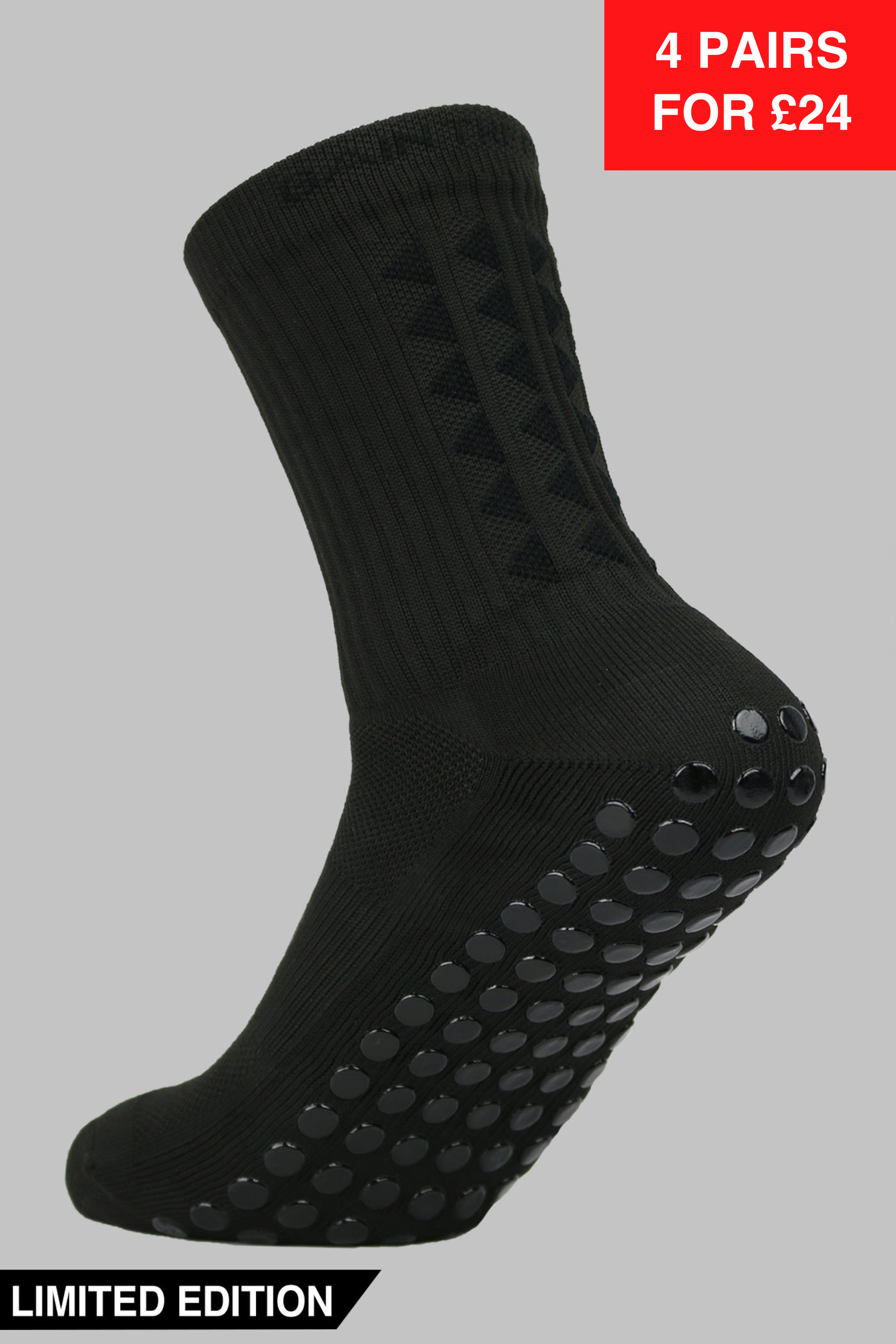 BLACKOUT EDITION GRIP SOCKS 2.0 MIDCALF LENGTH