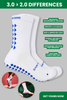 LIMITED EDITION GRIP SOCKS 3.0 - White & Blue - Gain The Edge Official