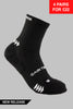 Running Socks Quarter Length - Black - Gain The Edge Official