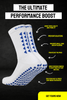 LIMITED EDITION GRIP SOCKS 2.0 - White & Blue - Gain The Edge Official