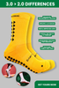 GRIP SOCKS 3.0  MidCalf Length - Orange - WAREHOUSE SALE BUY 1 GET 1 FREE - Gain The Edge Official