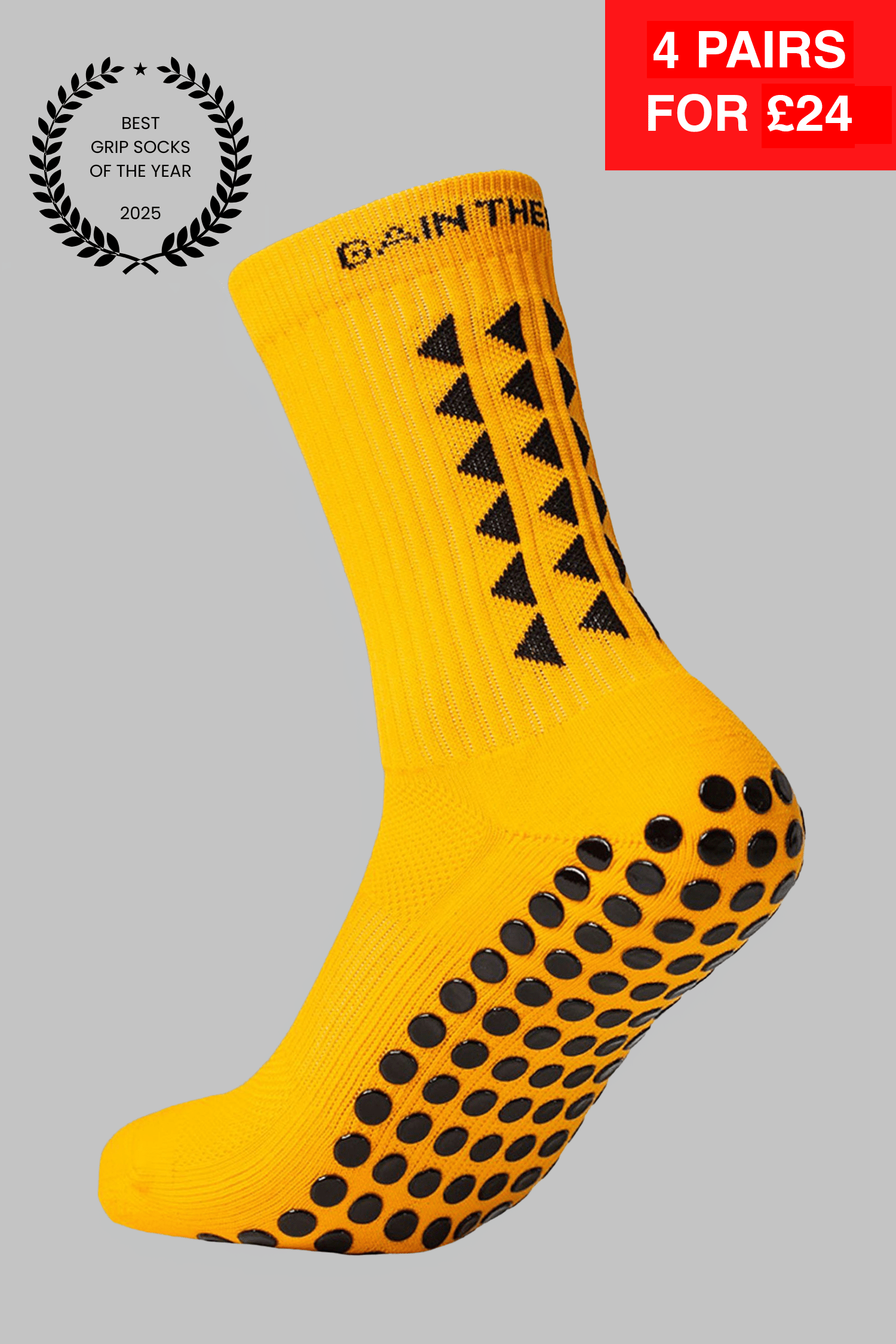 GRIP SOCKS MidCalf Length Orange – Gain The Edge Official