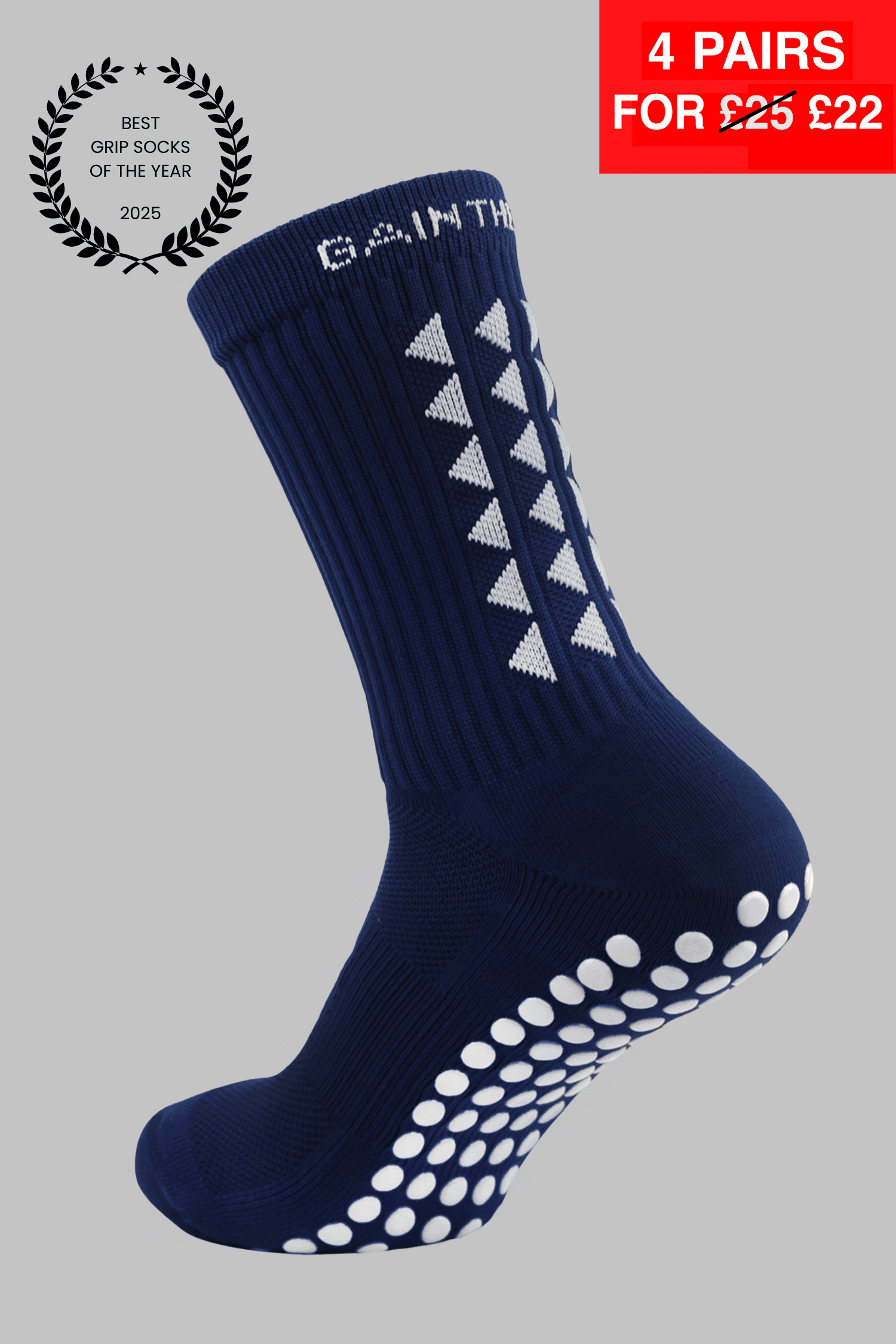 GRIP SOCKS 3.0  MidCalf Length - Navy Blue