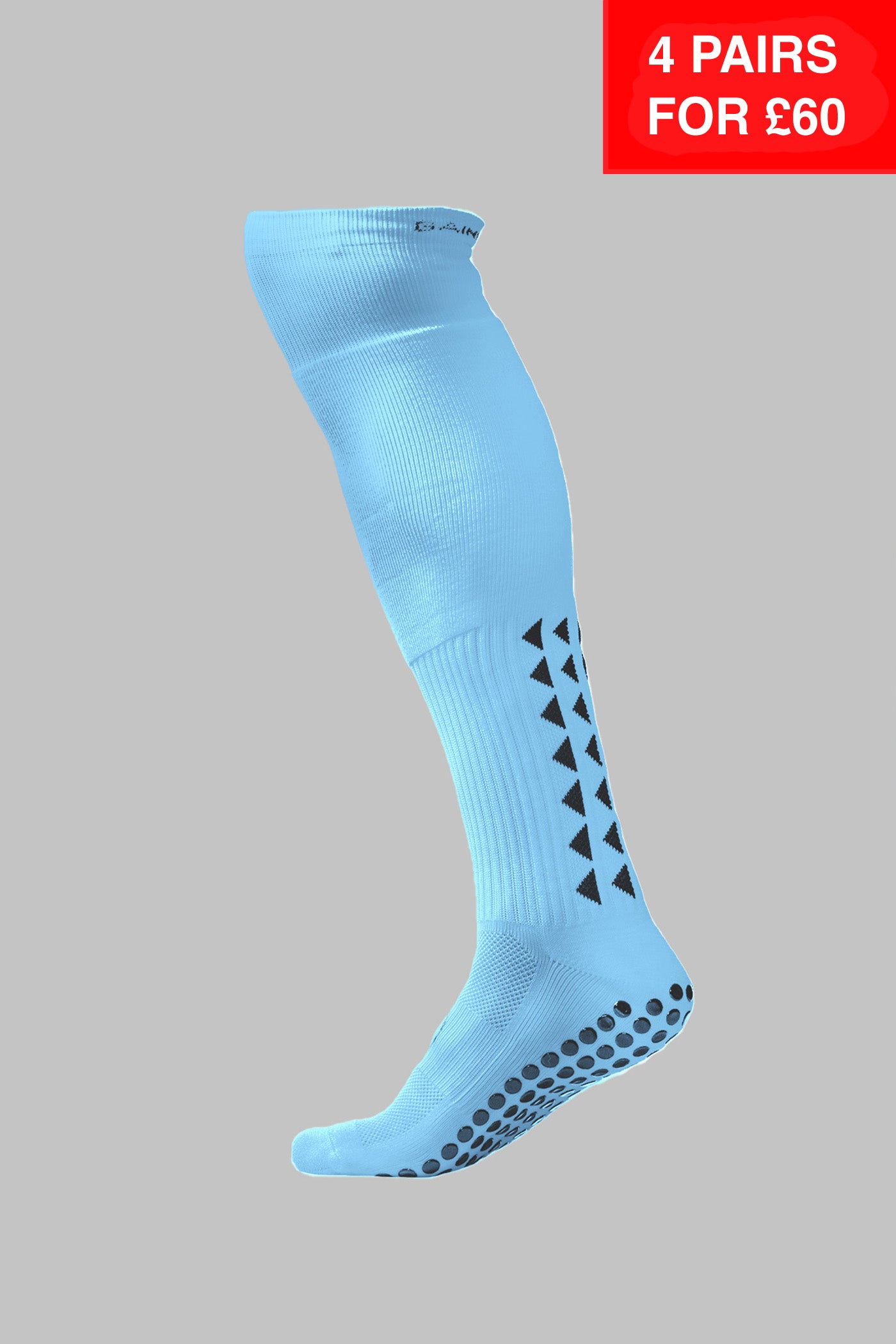 GRIP SOCKS 2.0  Full Length - Light Blue - Gain The Edge Official