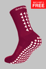 GRIP SOCKS 2.0  MidCalf Length - Maroon - Gain The Edge Official