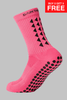 GRIP SOCKS 2.0  MidCalf Length - Pink - Gain The Edge Official