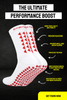 LIMITED EDITION GRIP SOCKS 2.0 - White & Red - Gain The Edge Official