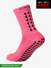 GRIP SOCKS 2.0  MidCalf Length - Pink - WAREHOUSE SALE BUY 1 GET 1 FREE - Gain The Edge Official