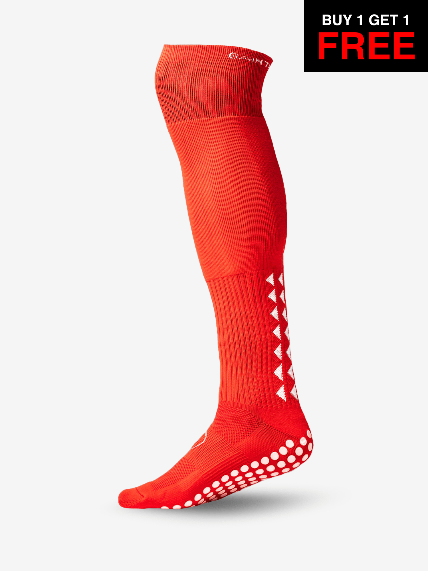 GRIP SOCKS 2.0  Full Length - Red  - BF SALE - Gain The Edge Official
