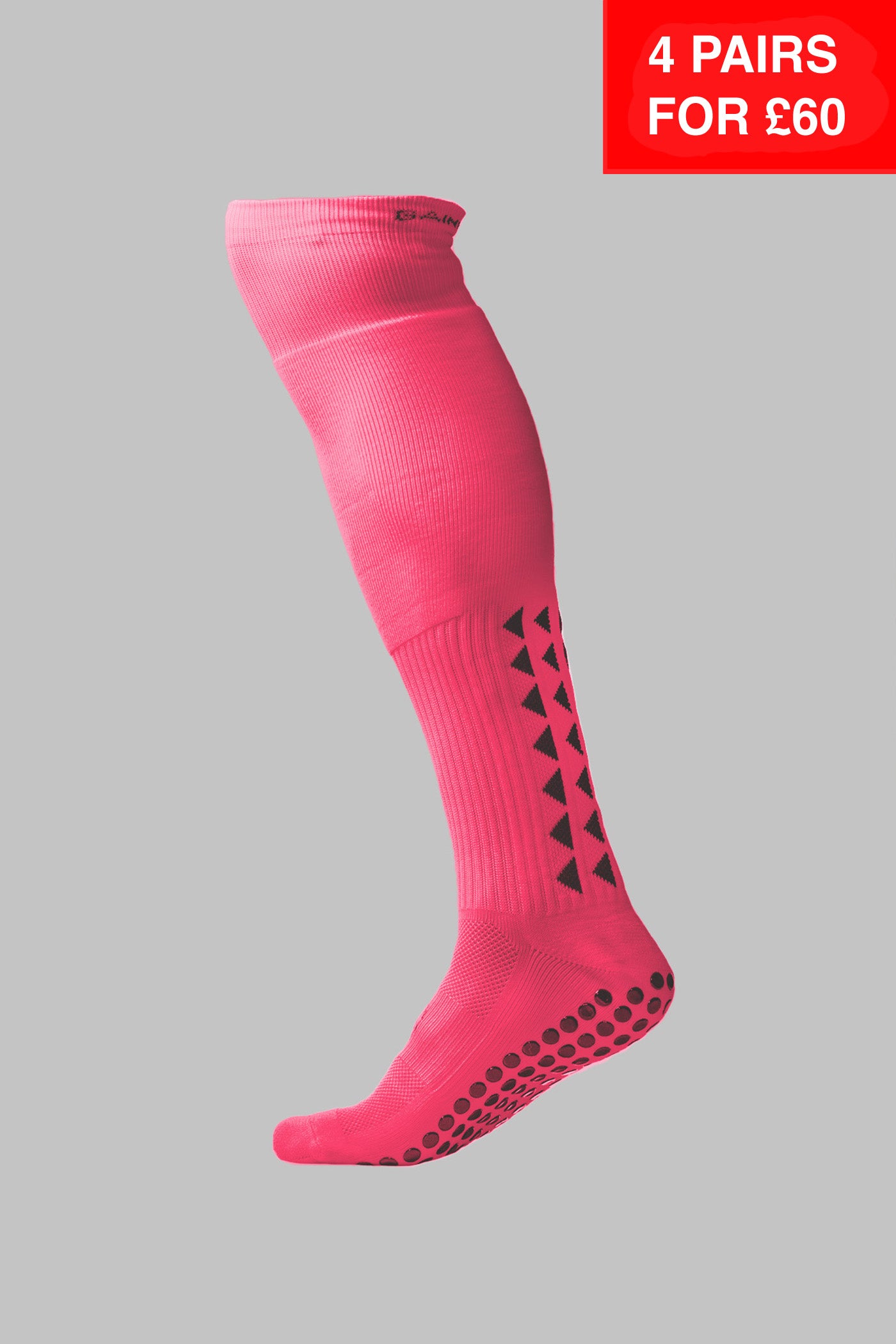 GRIP SOCKS 2.0  Full Length - Pink - Gain The Edge Official