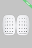 Breathable Shin Pads White - Gain The Edge Official