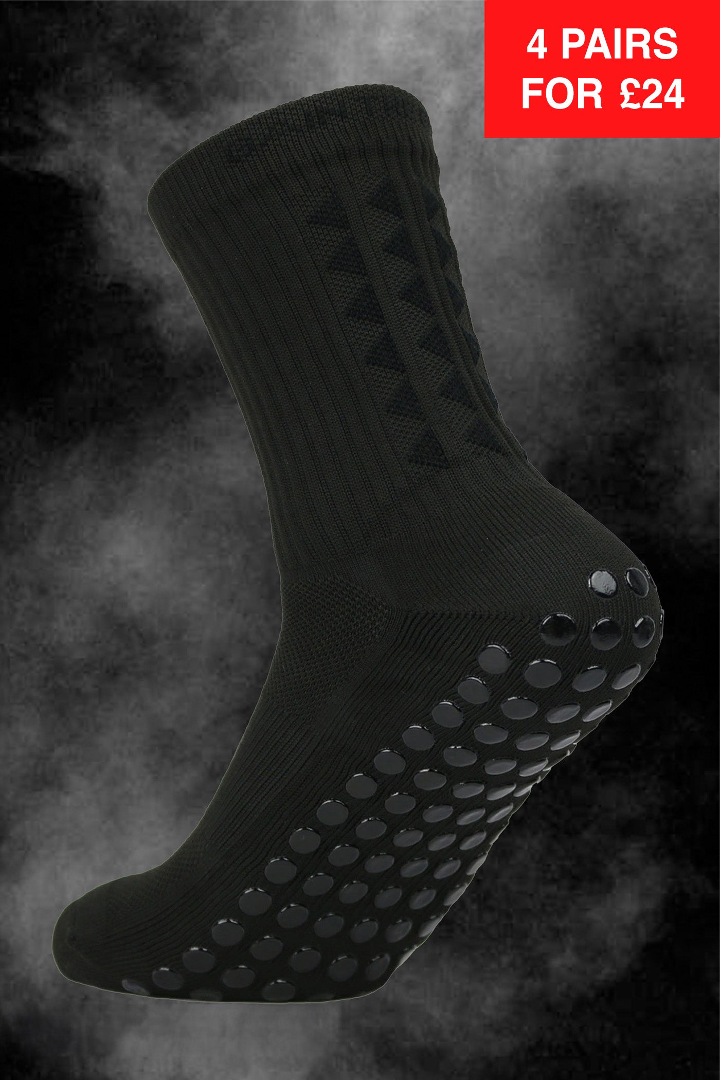 GRIP SOCKS 2.0 midcalf length - BLACKOUT EDITION