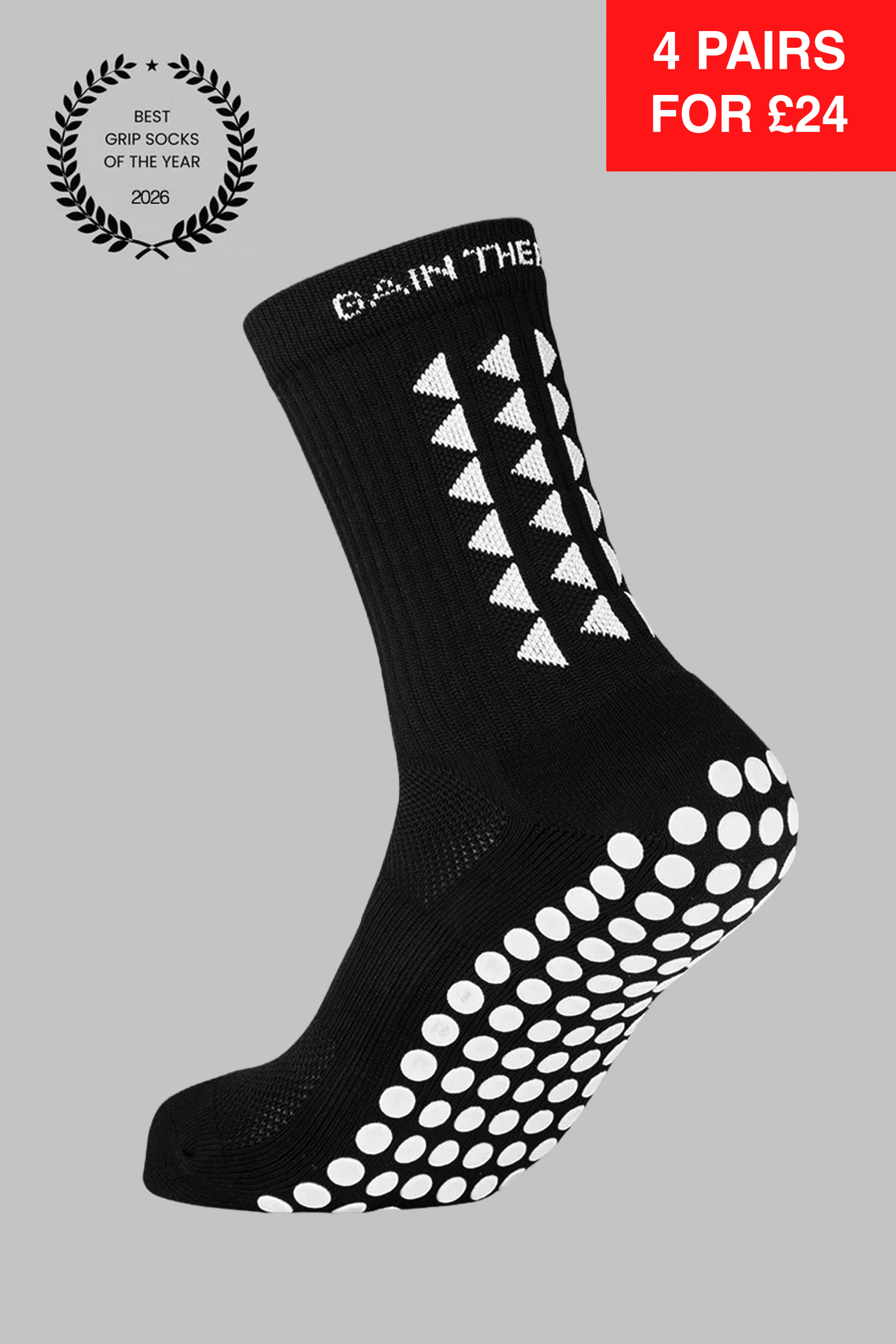 GRIP SOCKS 3.0 MidCalf Length - Black