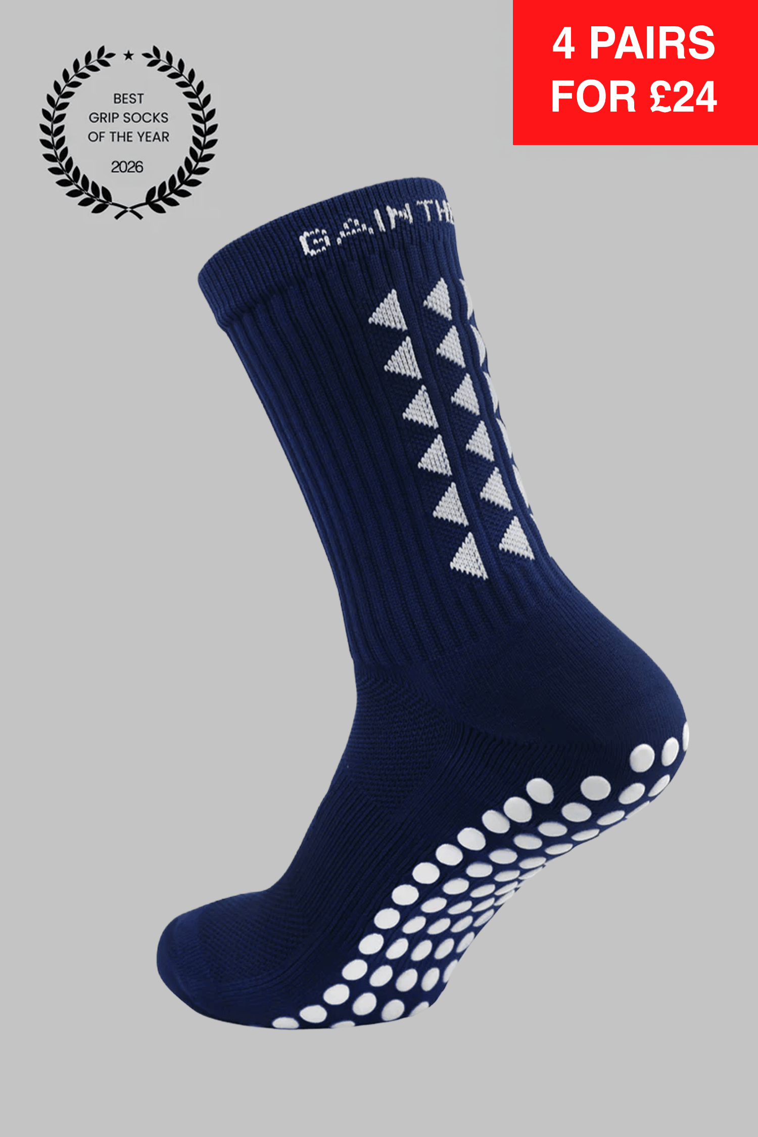 GRIP SOCKS 3.0  MidCalf Length - Navy Blue