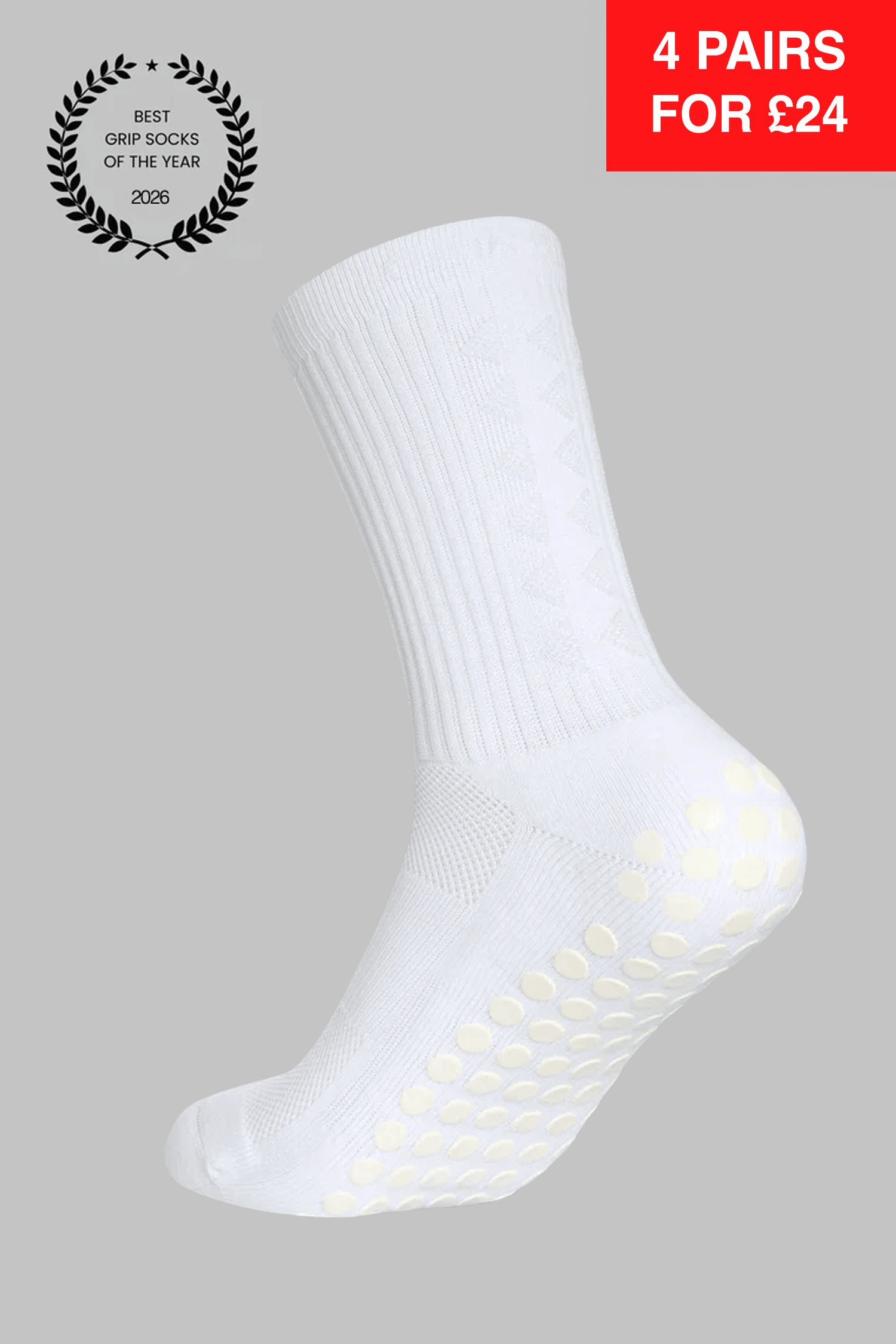 GRIP SOCKS 3.0 midcalf length - WHITEOUT EDITION
